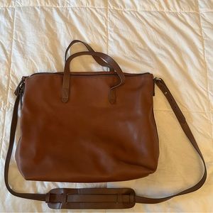 🍁 Mango Vegan tote - brown cognac